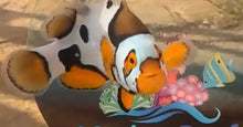 Load image into Gallery viewer, Premium Black Ski Mask Picasso Clownfish pre order